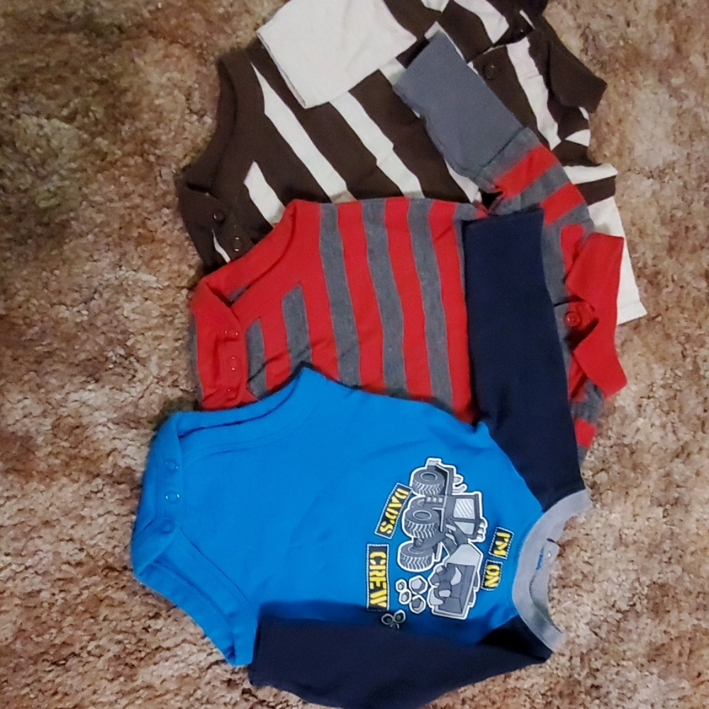 Baby boys onesie lot